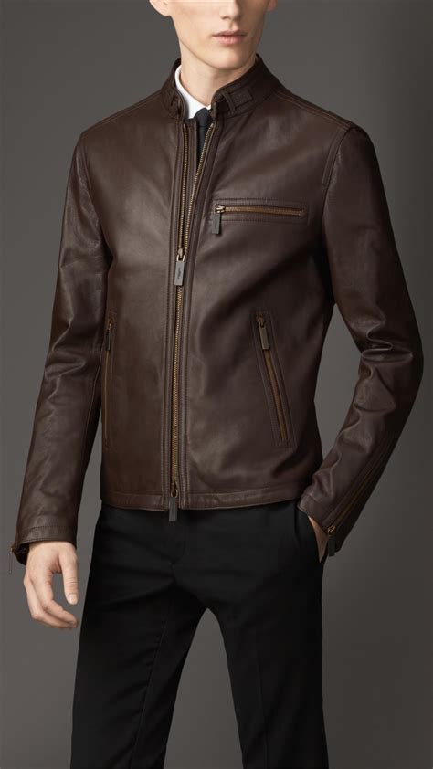 brown burberry leather jacket|Burberry jackets official site.